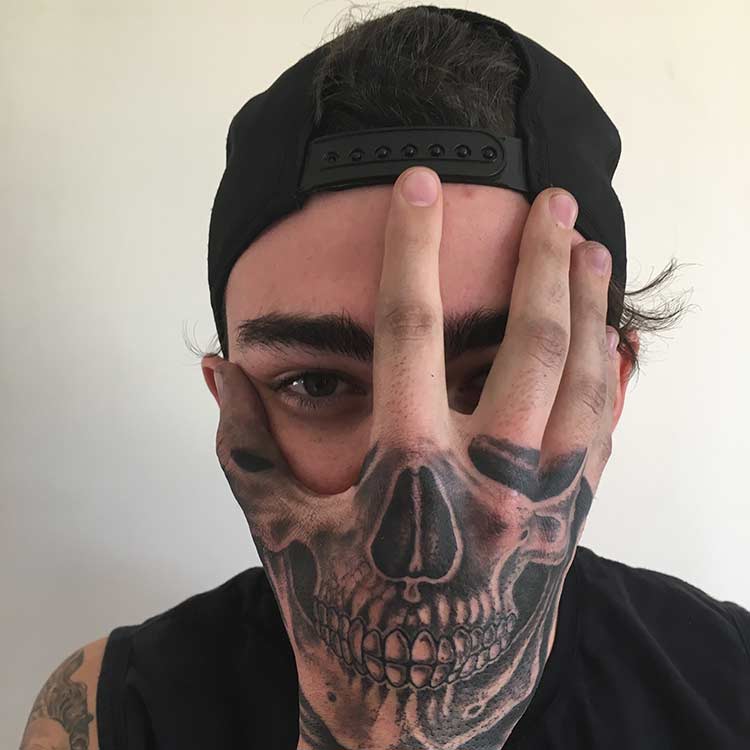 Skull Face Tattoo image